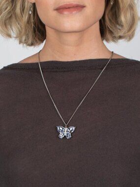 Paparazzi Jewelry Accessories - Free-Flying Flutter - Blue Necklace - Vintage